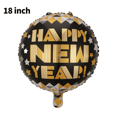 Aluminum Foil Balloon Happy New Year  Decoration 