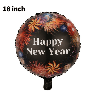 Aluminum Foil Balloon Happy New Year  Decoration 