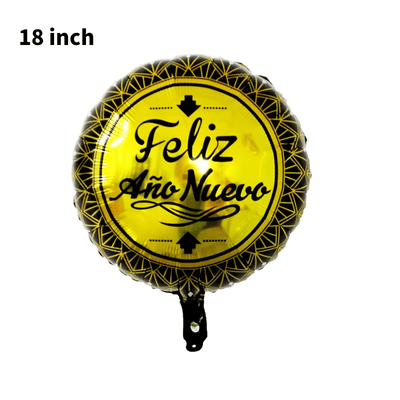 Aluminum Foil Balloon Happy New Year  Decoration 