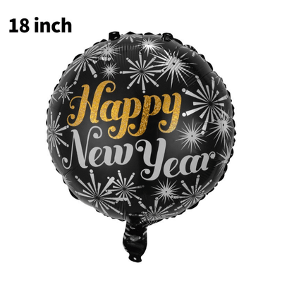 Aluminum Foil Balloon Happy New Year  Decoration 