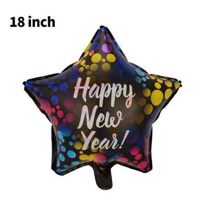 Aluminum Foil Balloon Happy New Year  Decoration 