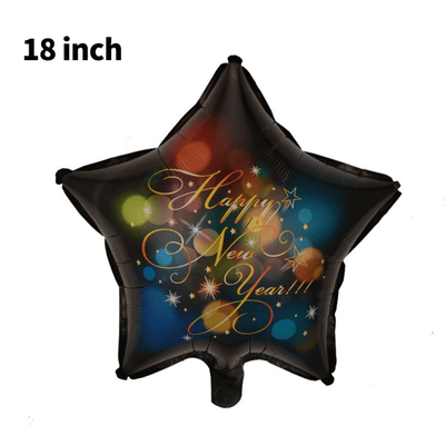 Aluminum Foil Balloon Happy New Year  Decoration 