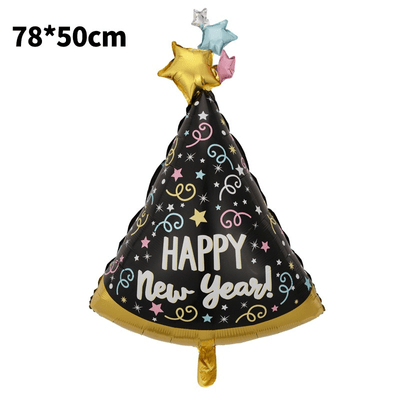 Aluminum Foil Balloon Happy New Year  Decoration 