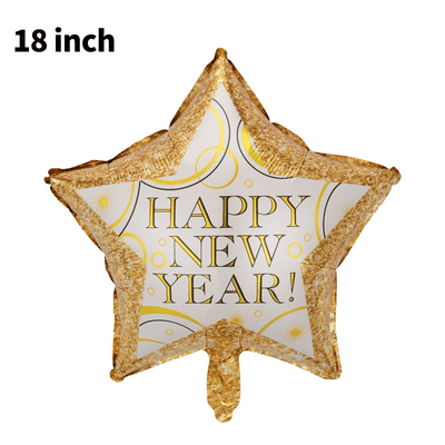 Aluminum Foil Balloon Happy New Year  Decoration 