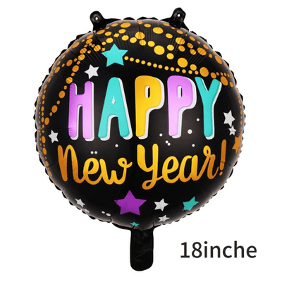 Aluminum Foil Balloon Happy New Year  Decoration 