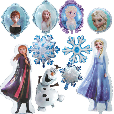 Cartoon Aluminum Foil Balloon Elsa Anna Princess Snow Baby