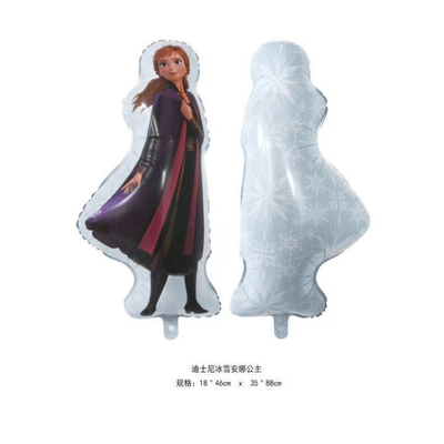 Cartoon Aluminum Foil Balloon Elsa Anna Princess Snow Baby