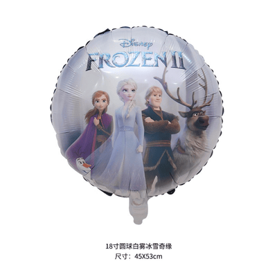 Cartoon Aluminum Foil Balloon Elsa Anna Princess Snow Baby