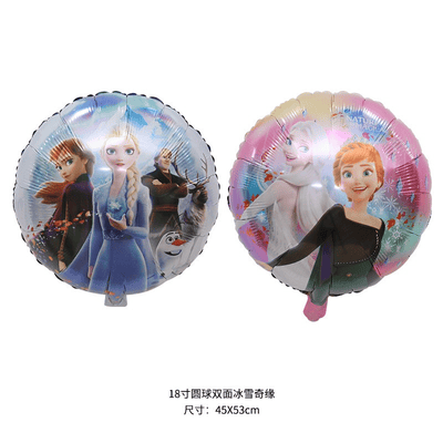 Cartoon Aluminum Foil Balloon Elsa Anna Princess Snow Baby
