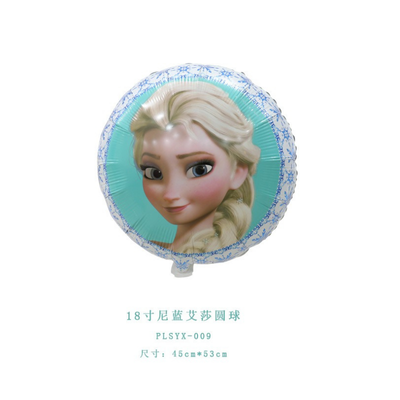 Cartoon Aluminum Foil Balloon Elsa Anna Princess Snow Baby