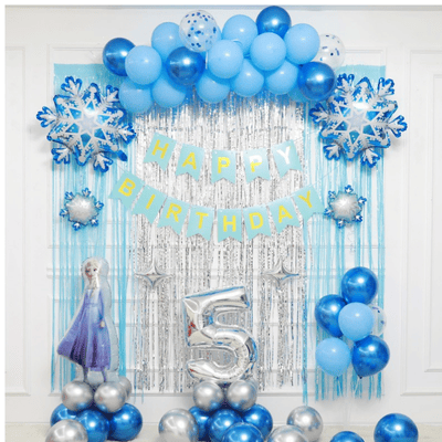 Cartoon Aluminum Foil Balloon Elsa Anna Princess Snow Baby