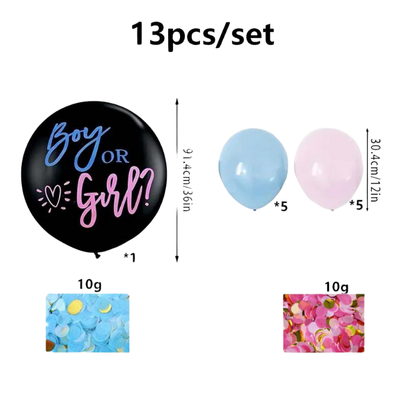 36 Inch Latex Balloon Boy or Girl Baby Shower Gender Reveal Party