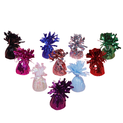 Balloon weight metallic wrapped foil balloon weights 