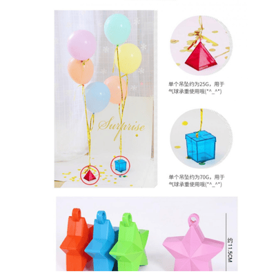 Wholesale plastic balloon weight for floating helium balloon 