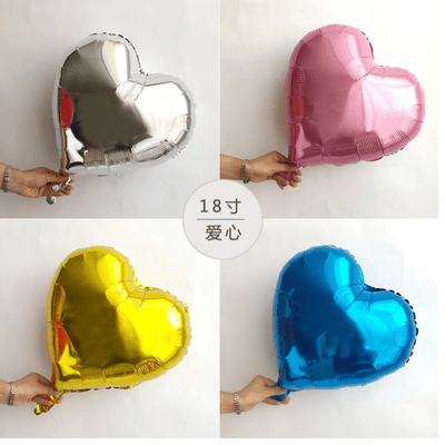 hot sale 18 inches heart shape foil helium balloon
