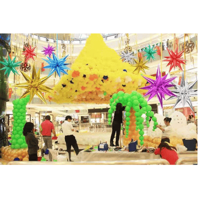 Wholesale high quality water drops colorful foil balloon 