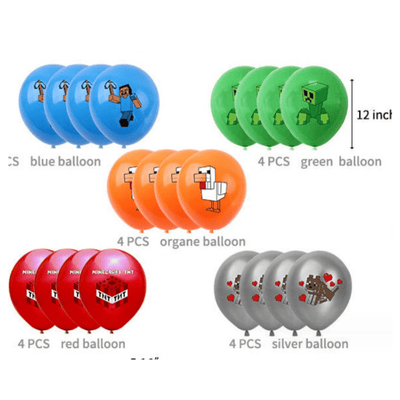 Wholesale cartoon game pixel vs theme party balloon set 