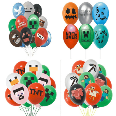 Wholesale cartoon game pixel vs theme party balloon set 