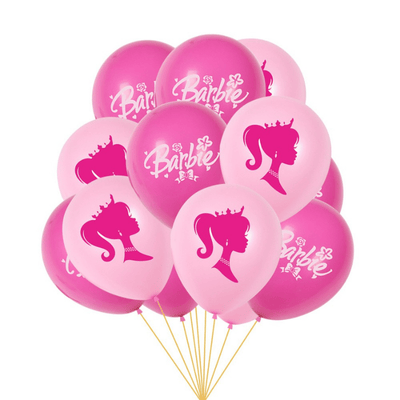 Doll Theme Girls Pink Birthday Balloon Party Decorations