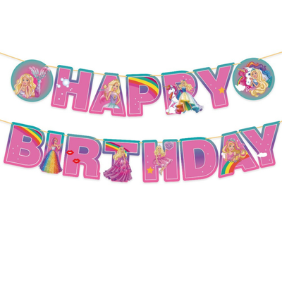 Doll Theme Girls Pink Birthday Balloon Party Decorations