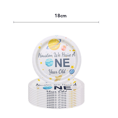 Outer Space Themed Party Disposable Tableware Decoration