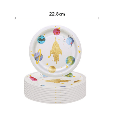 Outer Space Themed Party Disposable Tableware Decoration