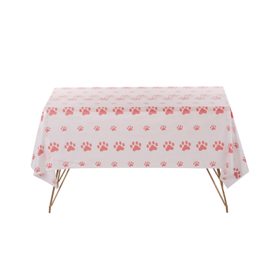 New Pink Dog Paw Birthday Party Disposable Tableware Set 