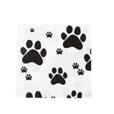 New dog footprints dog paw disposable paper tableware 