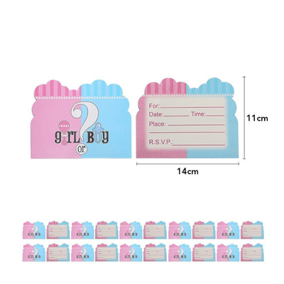  Baby shower boy or girl gender reveal party decorations set