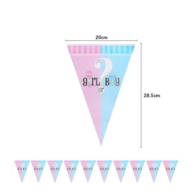  Baby shower boy or girl gender reveal party decorations set