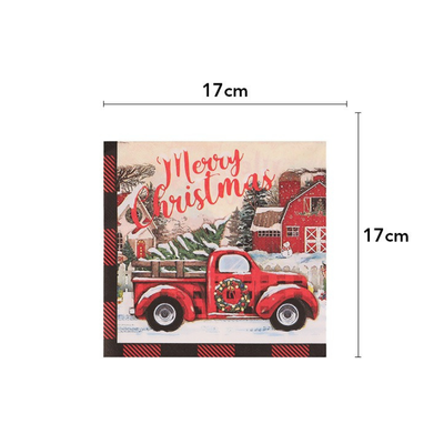 Paper plates napkins sets for Christmas disposable dinnerware