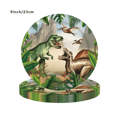 New dinosaur theme birthday party decorations tableware set 