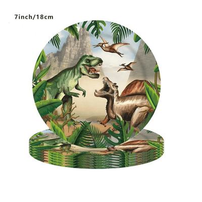 New dinosaur theme birthday party decorations tableware set 