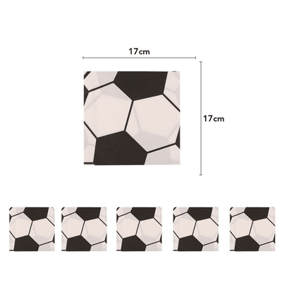 White black football soccer theme tableware set decorations 