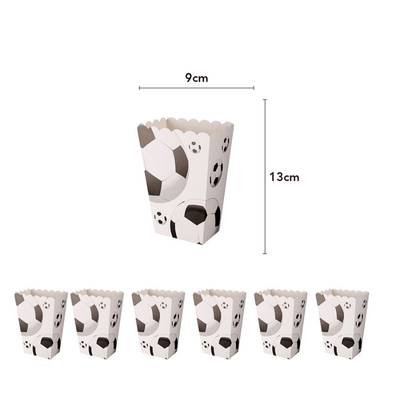 White black football soccer theme tableware set decorations 
