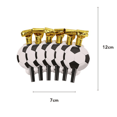 White black football soccer theme tableware set decorations 