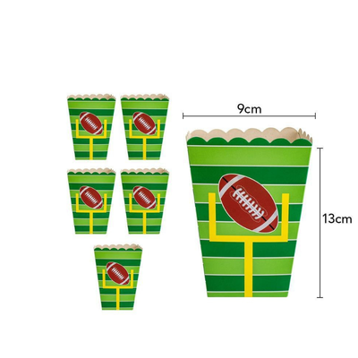 Rugby football disposable dinnerware for kids birthday decor
