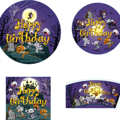 Bohemian sun party tableware baby shower one year party