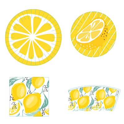 Bohemian sun party tableware baby shower one year party