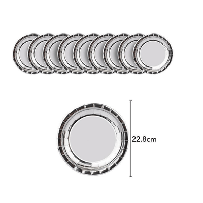 Wedding birthday party silver theme dinnerware tableware set