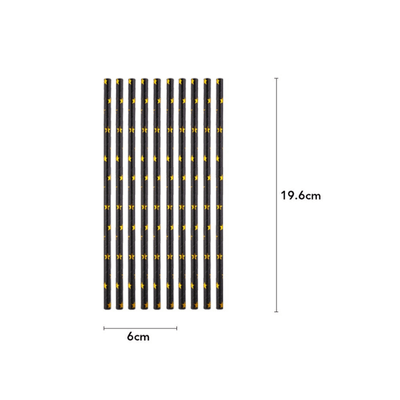 Black gold dot 40th 50th 60th adult birthday party tableware