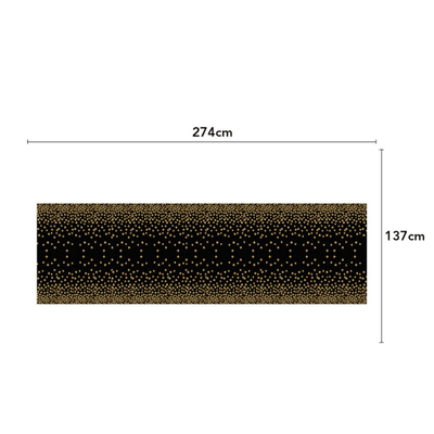 Black gold dot 40th 50th 60th adult birthday party tableware