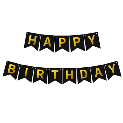 Back gold dot birthday graduation festival party tableware
