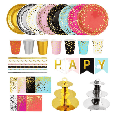 Wholesale birthday party wedding decorations Paper tableware 