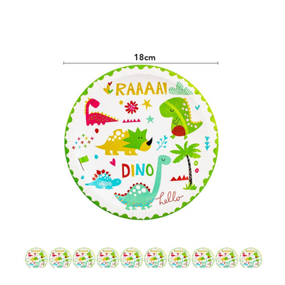 Dinosaur theme kids birthday party Tableware Decoration set
