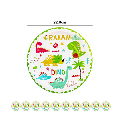 Dinosaur theme kids birthday party Tableware Decoration set
