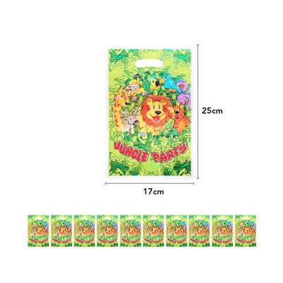 Jungle animal kids birthday party tableware decoration set