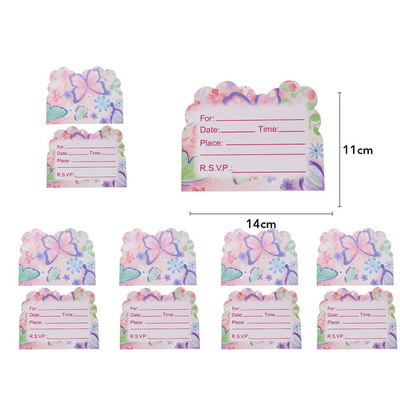 Wholesale pink butterfly theme disposable party tableware set