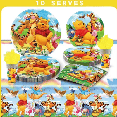 New rainbow theme party supplies table decoration set 
