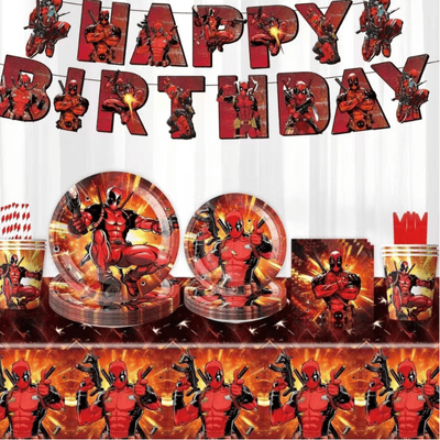 Hot sale flower pattern theme girls birthday tableware set